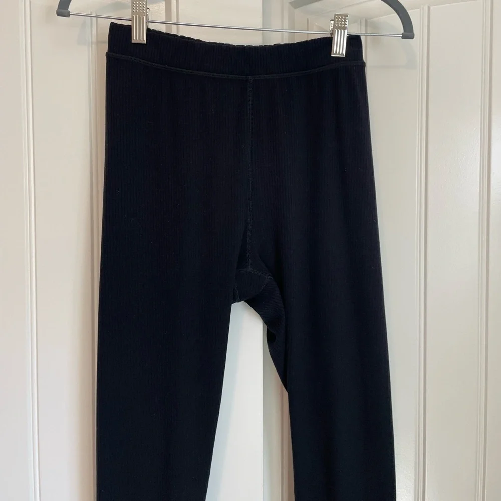 Alo Ribbed High-Waist 7/8 Blissful Legging black